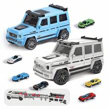 UINLE Baby Children's Racing Track Toy Set, Free Track Assembly, Comes With Random Alloy Racing Cars, Supports Multi-Player Competition, Helps Develop Hand-Eye Coordination And Focus, Ideal Birthday/Holiday Gift For Boys - Multicolor - View 8