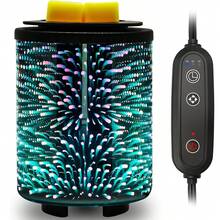 1/2pcs Glass Melted Wax Lamp With 7 Colors LED Color Changing Lamp Candle Lamp Aromatherapy Lamp, Suitable For A Variety Of Room Decorations, Holiday Gifts For Thanksgiving, Halloween, Christmas And Other Holidays, Bulb Not Included - 1PC - View 7