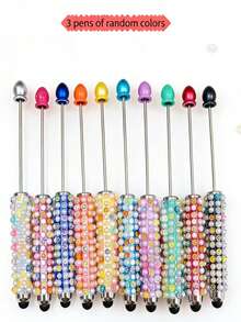 10 chiếc bút kim cương 2 trong 1 mới có hạt silicon, trang trí nổi bật nhiều màu lấp lánh - Nhiều màu - Xem 7