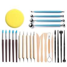 24件套陶土雕塑工具套装，DIY小雕像雕刻笔棒艺术用品 - 陶泥工具24件套裝 - 查看 8