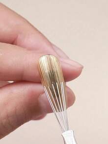 1pc Metal Multi-Function Nail Texture Pen, Nail Art Painting Pen, Dotting Pen, Professional Nail Salon Tool - Multicolor - View 7