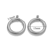 1/2 piezas Anillo de resorte redondo de acero inoxidable 304, hebilla de anillo con resorte chapada en oro con pasador de bola para hacer collares, pulseras y joyería DIY, hipoalergénico y resistente a la decoloración - Hebilla 1 - Ver 28