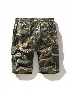 Men's Casual Camouflage Print Denim Cargo Shorts Jorts For Summer, Camo Shorts Jorts For Men Going Out Hang Out Commute Street - 迷彩卡其 - 查看 4