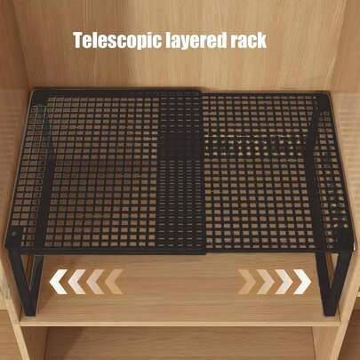 1 خزانة قابلة للتوسيع باللون الأسود/الأبيض، قابلة للتعديل والتمديد، ذات طبقات تخزين، رفوف، رف سحب للأحذية، رف كتب، تخزين المطبخ والحمام، منظم للمساحة، متوفر بثلاثة أحجام، مناسب للخزائن والسكن الجامعي والاستخدام المنزلي، عودة إلى المدرسة، هدايا المعلمين، تخزين للنساء، ضروريات السفر والعطلات، ديكور عيد الهالوين