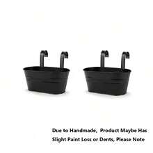 1/2/3/4pcs Set Large Hanging Flower Pot; Garden Flower Pot, Flower Pot, Durable Wrought Iron Wall-Mounted Flower Pot; Sturdy And Durable; Comes With Detachable Hooks; Suitable For Railings, Fences, Balconies, Patios, Gardens And Indoor Decoration, Hanging Fence Flower Pot, Flower Pot With Detachable Hooks - Hanging Flower Pots - View 20