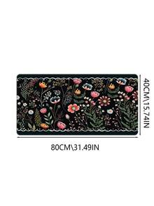 Extra Large Gaming Mouse Pad, XL Size Keyboard Mouse Mat With Stitched Edges, Durable Non-Slip Rubber Base, Suitable For Home Office Work Floral And Plant Designs - View 14