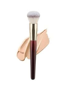 1pc Angled Liquid Base Foundation Makeup Brushes Contoured Concealer Make Up Brushes Red Wood Handle Cosmetic Tools - Red - View 8