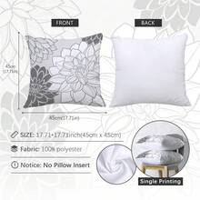 MEMNUN 6件套现代简约灰色几何花卉印花装饰抱枕套（不含枕芯），尺寸：17.7*17.7英寸（45*45厘米）/19.69*19.69英寸（50*50厘米）/15.75*15.75英寸（40*40厘米），单面印花，涤纶材质，“家，甜蜜的家，爱在这里”温馨标语，时尚简约的家居装饰抱枕套，适用于沙发、床、客厅、卧室、汽车、办公室、酒店等场所，四季皆宜，是馈赠亲朋好友的完美礼物。 - 彩色 - 查看 2