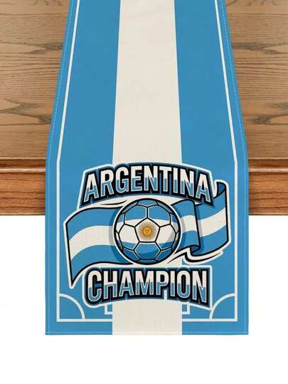 1 chiếc, Cờ để bàn chủ đề bóng đá Argentina, chủ đề ghi bàn, màu xanh lá cây, các kích thước: 13x35.4/47.2/63/72/78.7 inch