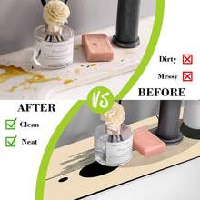 1pc Faucet Suction Pad, Drain Pad, Kitchen, Bathroom Sink, Countertop, Drain Pad, Diatomite Washbasin, Cuttable And Quick Drying Pad. - Multicolor - View 11