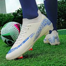 Giày bóng đá nam mới, chất liệu FG cao cấp, chống trượt, giày tập luyện, giày đinh, giày thể thao, bán sỉ, giao hàng tận nơi, unisex, người lớn. - Màu be - Xem 9
