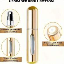 1/3/5/10/15/20个装便携式香水喷雾瓶 - 5毫升防漏铝合金喷雾器，适合旅行，易于补充 - 彩色 - 查看 7