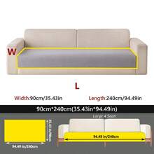 1 Buah Sarung Sofa Chenille yang Dapat Dicuci dengan Mesin - Sarung Sofa Anti Selip untuk Dekorasi Rumah, Cocok untuk Sofa 1/2/3/4 Dudukan - Dark Grey - View 14