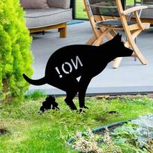 1pc Humorous "No! No! No!" Dog Poop Sign - Decorative Artificial Wood Outdoor Warning Plaque For Yards, Lawns, Patios, Pathways - No Defecation Design, Perfect For Garden Decor - B - View 4