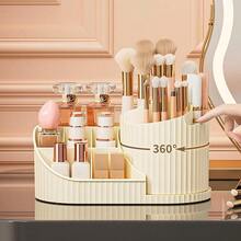 1 hộp đựng đồ trang điểm xoay 360 độ, hộp đựng cọ trang điểm đa chức năng, hộp đựng sơn móng tay, nước hoa, son môi, tinh dầu, hộp đựng đồ dùng phòng tắm, bàn làm việc dung tích lớn, hộp đựng bút cho học sinh, hộp đựng đồ dùng văn phòng, hộp đựng điều khiển từ xa phòng khách, quà tặng Ngày của Mẹ - Nhiều màu - Xem 4