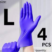50/100pcs Purple Nitrile Gloves, Disposable Nitrile Gloves, Household Nitrile Gloves, Suitable For Kitchen Dishwashing, Bathroom Cleaning, Waterproof Anti-Slip, Kitchen Cleaning, Household Cleaning, Holiday Gift (Bagged) - Dark Purple - View 14