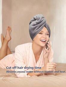 1/3pcs Ultra-Soft Microfiber Hair Towel, Paired With Hair Drying Cap And Coral Fleece Towel, Absorbent, Soft And Comfortable, Prevents Hair Dryness And Frizz, Suitable Home, Bathroom, Family, Travel, Gym, Salon, Hotel And More, Essential Hair Drying Towel Skin Care And Hair Drying. - 多色(均碼) - 查看 9