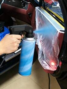 Convenient And Labor-Saving Spray Paint Gun With Protective Film Kit - Equipped With Ergonomic Handle, Adjustable Nozzle To Control Paint Flow, Compatible With Self-Spray Paint, Durable Plastic Material, No Electricity Required, Suitable For Automotive, Furniture, Equipment And DIY Projects, Essential Painting Tool, Perfect Gift For Men!,(Random Style, Color Difference, Random Packaging) - Multi-color [Upgraded Version] - View 4