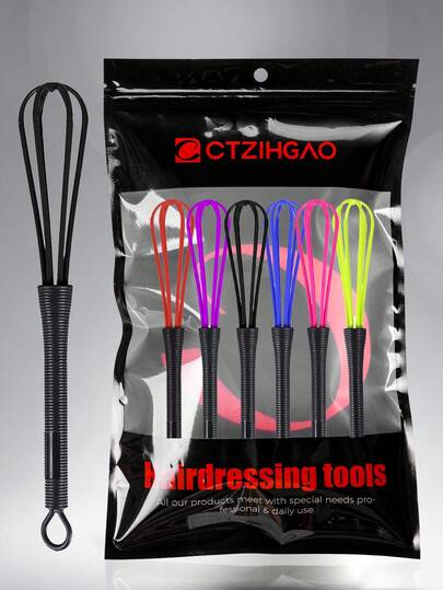 CTZIHGAO 1/5/10Pcs Hair Dye Mixing Stic, Semi Automatic Handheld Hair Color Whisk Mixer Tool For Even Blending Of Hair Dye, Bleach And Developer, Professional 2 In 1 Hair Coloring Tool With Mixing Stick And Application Brush, Multi Functional Hair Dye Brush For Salon, Barbershop And Home Use, Ideal For Precise Color Application
