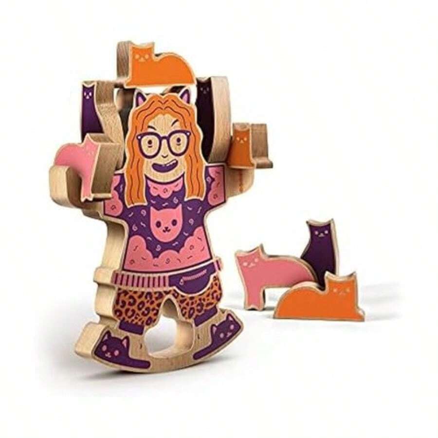 Genuine Fred Juego de Equilibrio de Madera - como en la foto - Ver 1