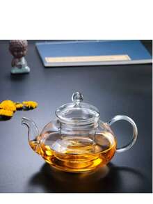 High Borosilicate Glass Teapot Set, Heat Resistant Glass Flower Tea Pot With Filter, Gongfu Tea Set Back To School - Multicolor - View 8