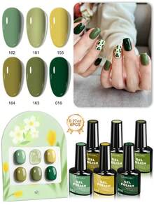 Limegirl Juego de 6 Esmaltes de Uñas en Gel, Secado Rápido y Duradero, Colores Suaves de Primavera en Violeta, Polen de Flor de Cerezo, Azul Bebé, Serie Dream Town, Juego de Esmaltes de Uñas Macaron Brillantes y Suaves para Mujeres como Regalo. - Multicolor - Ver 11