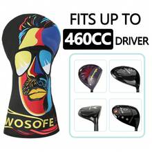 Bao đầu gậy golf phong cách Punk cho gậy gỗ số 1, chất liệu PU dày dặn, chống va chạm, cảm giác cầm nắm chắc chắn. Phụ kiện golf. - màu đen - Xem 7