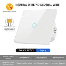 Saklar Dinding Sentuh Pintar Standar EU - Tidak Membutuhkan WiFi, Panel Kaca Tempered, Lampu Indikator Bercahaya, Dapat Digunakan Dengan atau Tanpa Kabel Netral (Termasuk Kapasitor), Pemasangan Lepas Cepat, Desain Pemasangan Rata, Material PC+Kaca Tahan Api, Masa Pakai 100.000 Sentuhan, Daya Total 600W, Cocok Untuk Rumah/Kantor - MultiWarna - View 16