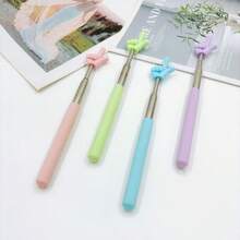 1pc Telescopic Stainless Steel Reading Pointer, 55cm Classroom Instruction Pointer Stick For Children - Telescopic Type - View 7