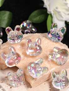 10 chiếc mặt dây chuyền nơ nhỏ mạ nhiều màu trong suốt tự làm thủ công dây đeo điện thoại hạt chuỗi bông tai phụ kiện - Gửi ngẫu nhiên (có dấu kiểm) - Xem 14