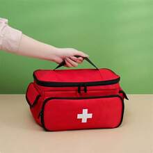 Medical Bag | Travel And Household First Aid Kit, Small Medicine Storage Bag | No Supplies Included - Multicolor - View 3