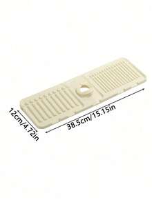 2 miếng chắn nước bằng silicon cho vòi nước - Khay hứng nước nhỏ giọt cho tay cầm vòi nước, khay đựng xà phòng rửa chén, miếng đệm mút phía sau vòi nước, phụ kiện bồn rửa nhà bếp, thảm chống bắn nước, cạnh hẹp có thể cắt tỉa, thích hợp cho bồn rửa phòng tắm, bồn rửa nhà bếp và giá để chén đĩa. - Nhiều màu - Xem 13