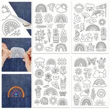 LAMYA Water Soluble Hand Sewing Stabilizers Embroidery Stick And Stitch Embroidery Paper Wash Away Stabilizers,For Embroidery Stabilizers Flower Patterns,For Hand Sewing Lover Beginners.Letter&Flower - Penstabil Jahit Tangan Tongkat Bordir - View 13