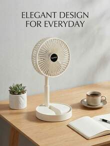 SOKANY Portable Desktop Fan, Foldable USB Direct Plug-In Desktop Fan, Non-Adjustable Wind Speed, Adjustable Height, Suitable For Office, Home And Outdoor Use - Other - View 4