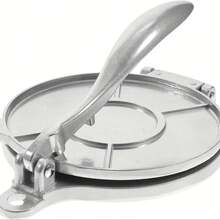 Corn Tortilla Maker, 8inch Aluminum Corn Tortilla Maker, Flour Corn Tortilla Maker,  Flatbread Maker, Pancake Maker, Corn Tortilla Maker, Corn Roll Maker, Flatbread Maker, Corn Tortilla, Pizza, Dumpling, Bread Dough Press Machine (Silver) - 銀色 - 查看 1
