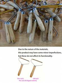 1pc Manual Lint Remover, Sweater Brush With Wooden Handle, Fabric Trimmer, Pet Hair Cleaning Brush For Cats And Dogs, Grooming Tool - Multiple Styles - View 8