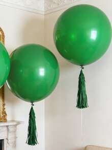 36/18 Zoll große grüne Latex-Ballons - 2/4/6/10/18/30 Stück tiefgrüne runde Helium-Ballons, geeignet für grünes Dschungel-Thema Hochzeit, Jahrestag, St. Patrick's Day, Geburtstags-Party, Baby-Shower, Weihnachten, Halloween, Gender-Enthüllungs-Party Dekoration - Grün - Übersicht 6