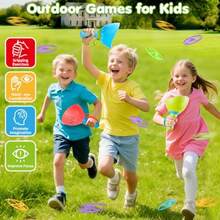 Outdoor Toys for Ages 4-8 3 Packs Flying Catching Game Outside Manual Capture Chasing Toys for Ages 3-7 Fun Family Games for Boys Girls Ages 2 3 4 5 6 - como en la foto - Ver 6