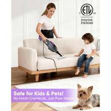 Steam Mops for Floor Cleaning 12 in 1 Handheld Steam Cleaner for Home Floor Steamer for Hardwood Floors and Tile Purple-grey - Ver 5