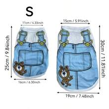 1pc Pet Summer Printed Sleeveless Vest, Lightweight - Multicolor - View 13