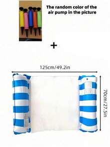 1 pieza Cama flotante inflable de PVC para adultos, adecuada para piscina y playa, portátil, sin necesidad de electricidad, cómoda y duradera, ligera y fácil de transportar, inflado rápido, adecuada para adultos, reuniones familiares, citas, fiestas, emergencias de viaje, también la mejor opción para Acción de Gracias, cumpleaños y uso diario. - multicolor - Ver 9