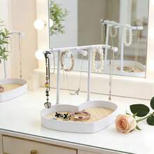 珠宝展示架，创意珠宝收纳挂架，耳环、项链、手镯展示架，奢华款 - 黑色 - 查看 5