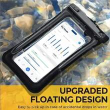 1pc Universal Waterproof Phone Case, 3D Waterproof Phone Protector, Phone Dry Bag, Essential For Travel, Beach, Pool, Cruise, Compatible With IPhone/Galaxy, Prevents Phone Water Damage - 彩色 - 查看 5