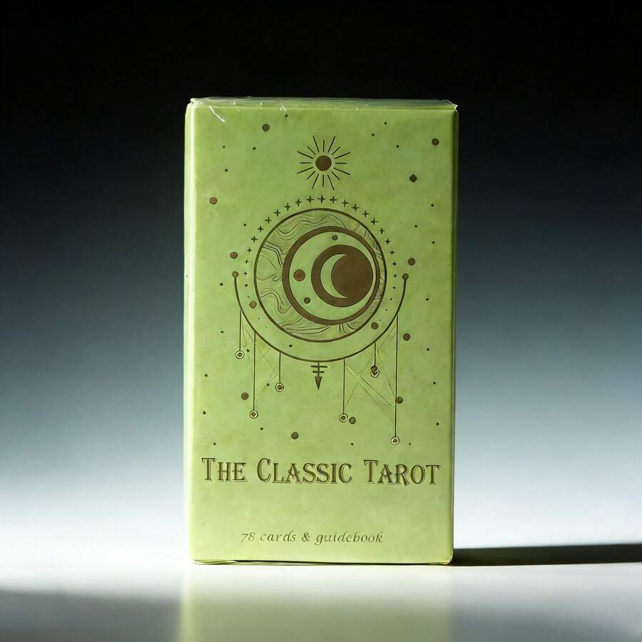 El Tarot Clásico: Baraja de 78 cartas atemporal | Obra celestial para lecturas de tarot intuitivas, exploración espiritual y perspicacia personal - Beis - Ver 1