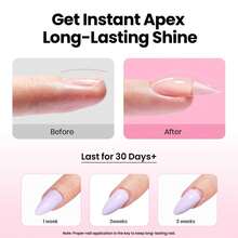 Beetles Tipex Lite Pre-Built Apex Nail Tips Kit, Stiletto Medium, With Tipex Nail Glue,  All-In-One Gel Nail Kit - Almond Medium (Tipex Nail Kit with Primer) - 查看 3
