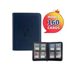 Top Loader 4-Pocket Trading Card Binder, Premium Zippered Card Album, 360 Double-Sided Pockets PU Collection Binder, Card Holder Suitable For MTG, TCG, Sports Cards (7 Colors) - Multicolor - View 11