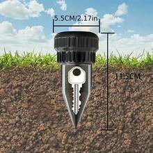 Realistic Watering Can Key Hiding Container - Waterproof, Rust-Resistant Underground Secret Room, Suitable For Garden, Lawn And Yard. Durable Outdoor Safety Device, Disguised Storage For Spare Keys - Multicolor - View 3