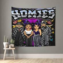Art Posters Featuring Lil Homies From The Old School 90S, Perfect For Decorating Your Living Room Or Bedroom. A Great Gift Idea, Measuring 60 Inches By 51 Inches. - 1PC - 查看 4