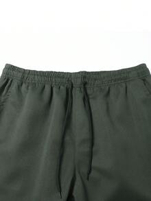 Men's Casual Lightweight Outdoor Cargo Pants With Drawstring Cuffs And Multiple Pockets, Summer Sports - Army Green - View 6