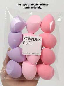 Large Size Non-Latex, Absorbent Polyurethane Makeup Sponge - Suitable For Liquid, Cream And Powder Foundation - Available In Multiple Colors - Multicolor - View 9